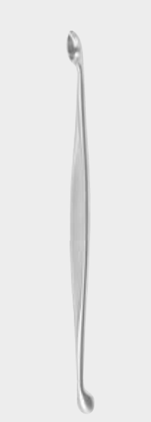 Cureta doble STANLEY BOYD de 13 cm