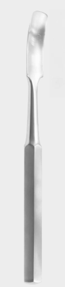 Gubia HIBBS curvada de 25 mm y 24 cm