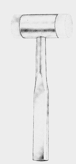 Martillo 140g 2 discos de plástico intercambiables