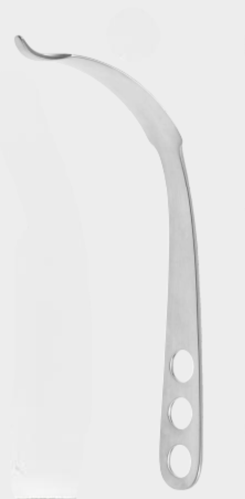 [BLE-13652-28-ss] Palanca de hueso 28 mm 24 cm 90º