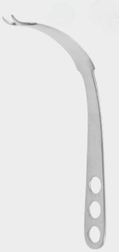 [BLE-13654-28-ss] Palanca de hueso 28 mm 24 cm 90º