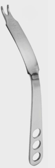 [BLE-13663-28-ss] Palanca de hueso 28 mm 45° 30 cm