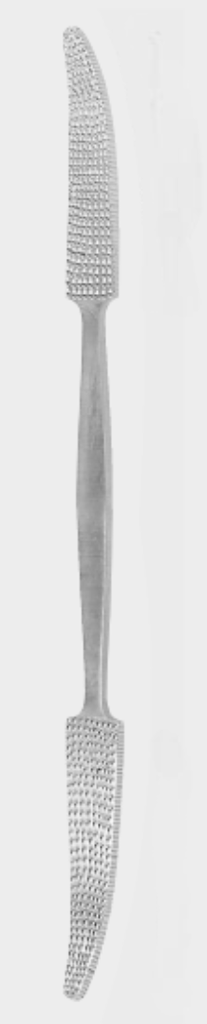 [PBB-13743-27-ss] Escofina de hueso PUTTI de doble punta de 27 cm