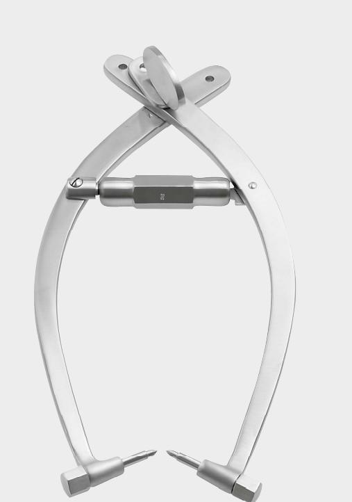 [STR-15864-00-ss] Pinza de tracción craneal grande adj. 11 cm