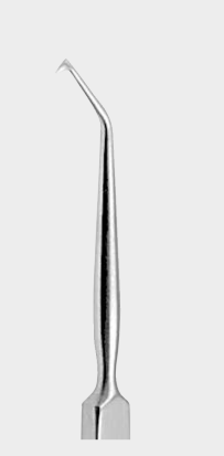 Cistotomo de GRAEFE, figura curvada 2