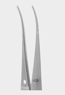 [GIR-5071-10-ss] Pinzas de iris GRAEFE dentadas