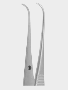 [GIR-5076-10-ss] Pinza de iris GRAEFE 1x2 dientes