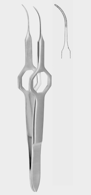 Pinzas de iris dentadas FOERSTER