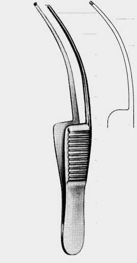 Pinza de iris FISCHER 1x2 dientes