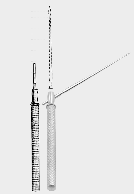 Aguja de paracentesis POLITZER