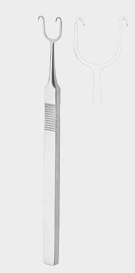 [CR]-17500-14-ss] COTTLE retractil. 2 dientes afilados 14cm