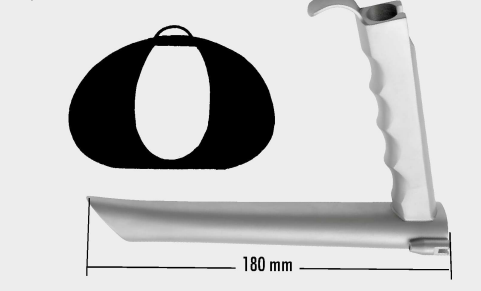 [KOP-17881-06-ss] Laringoscopio quirúrgico KLEINSASSER de 18 cm