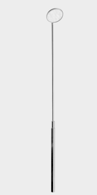 Espejo grande con mango, fig. 6/22 mm, 19,5 cm