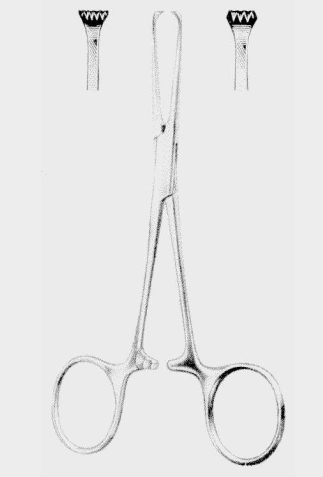 [ABB-18220-13-ss] Tejidos para bebés ALLIS fcps. 13 cm 4x5 dientes