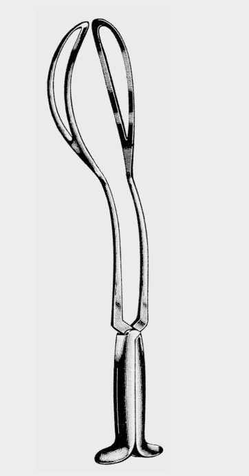 Pinza obstétrica PIPER de 44 cm