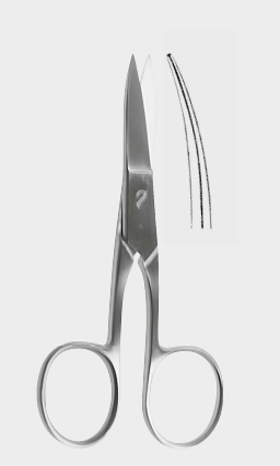 [NSD-19506-09-ss] Tijeras de uñas rectas de 9 cm
