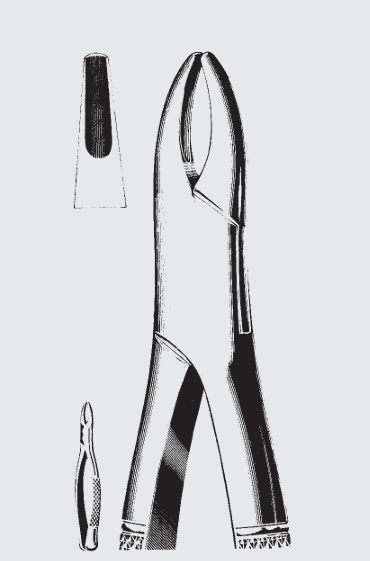 Extracción.fórceps Americ.fig. 1B