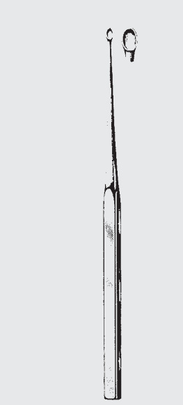 [CC]-19876-01-ss] Cureta CHOMPRET afilada y recta