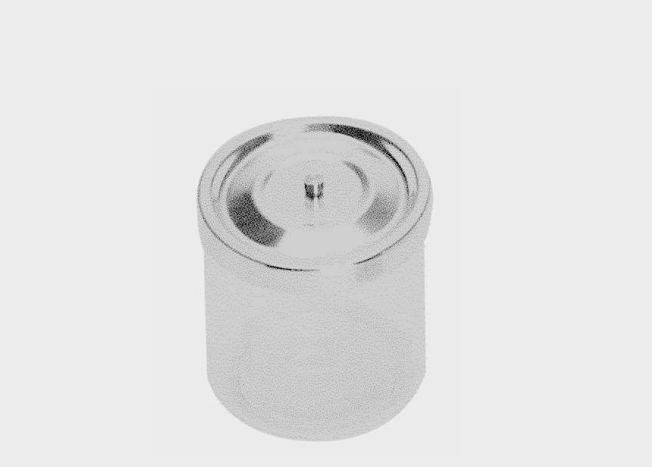 [GBC-20988-10-ss] Caja de vidrio 18/8 tapa redonda 100x100mm