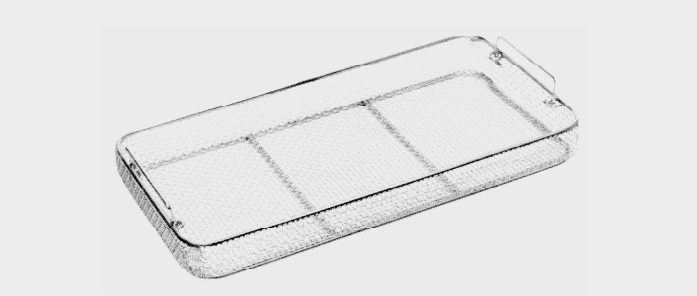 [SWH-21334-48-ss] Bandeja esteril rejilla 48x25x 3 cm