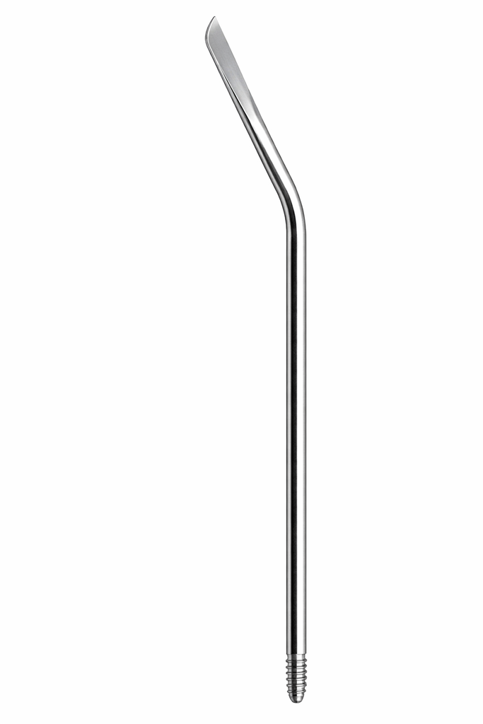 Aguja redon recta 10 Fr. 18,5 cm