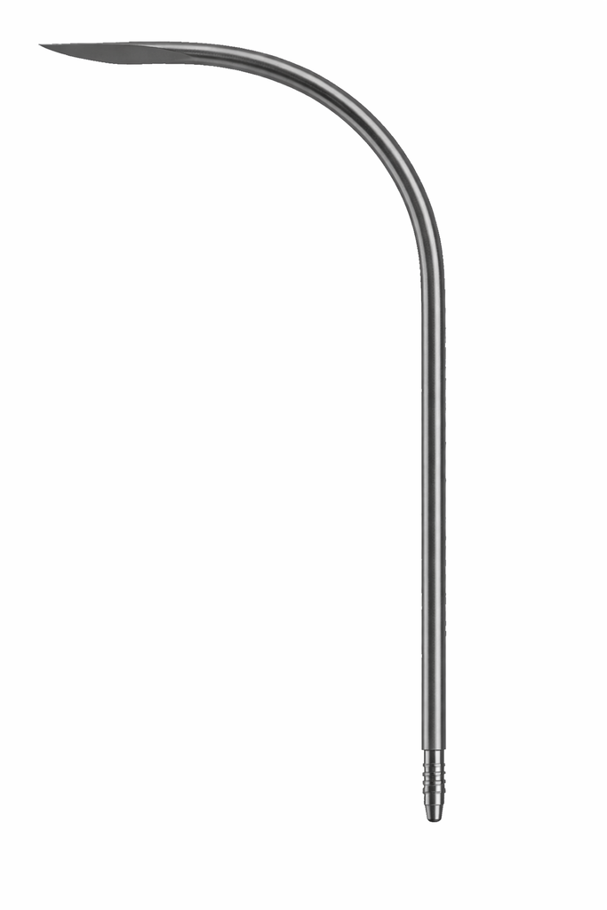 Aguja redon curva 8 Fr. 19,5 cm